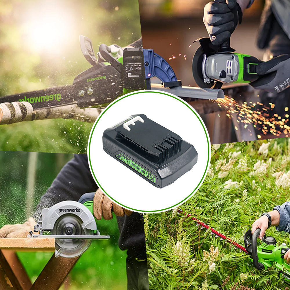 24V 2.0Ah Replacement Battery for Greenworks Battery 21342 20362 Fit for 24V Cordless Power Tools Lithium-Ion Battery ST48B2210 CS48L4410 BL48B2510 48HT24