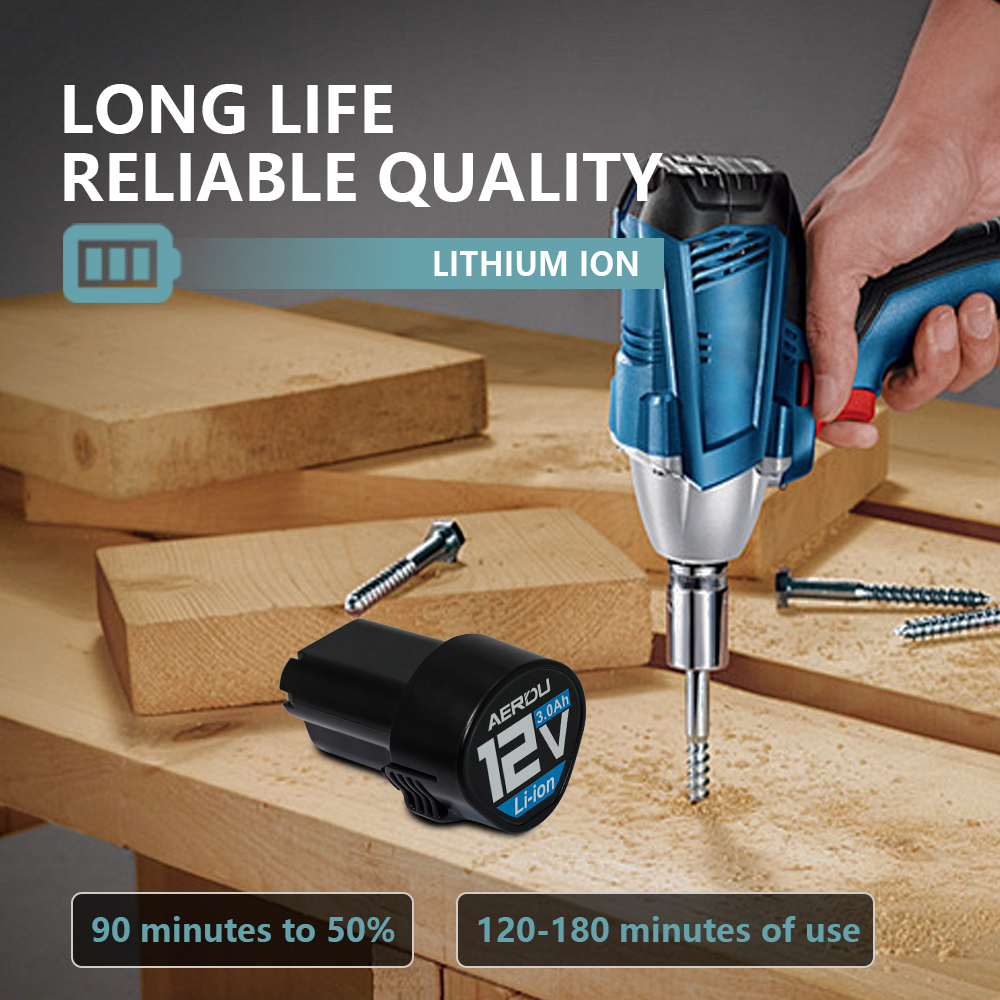 For Makita 12V 3.0Ah Lithium-Ion Battery | 3-Cell Replacement for Power Tools