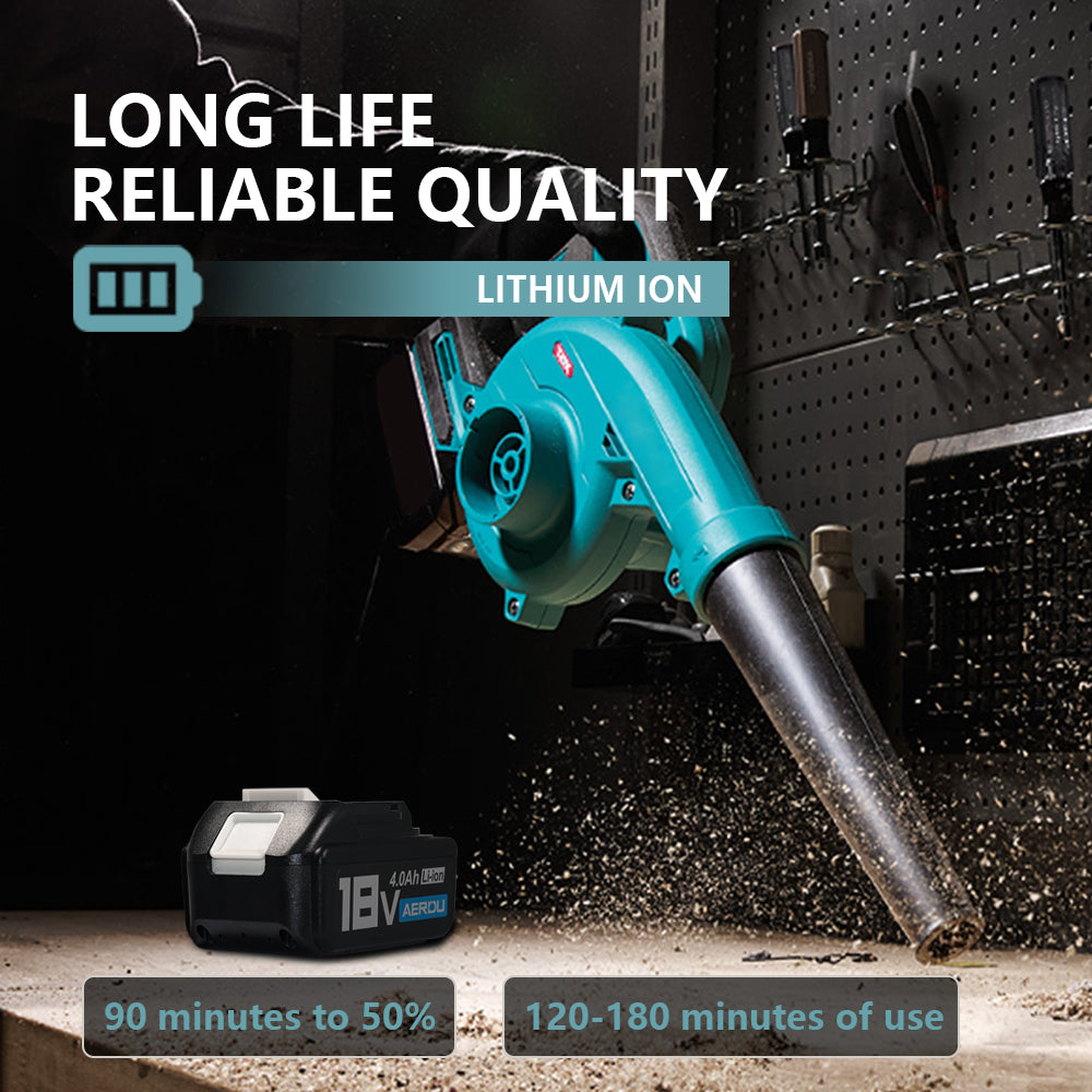For Makita 10-Cell 18V 4A Type-C Battery – Dual-Purpose Super Fast Charger for Tools & Smart Devices, Global Use