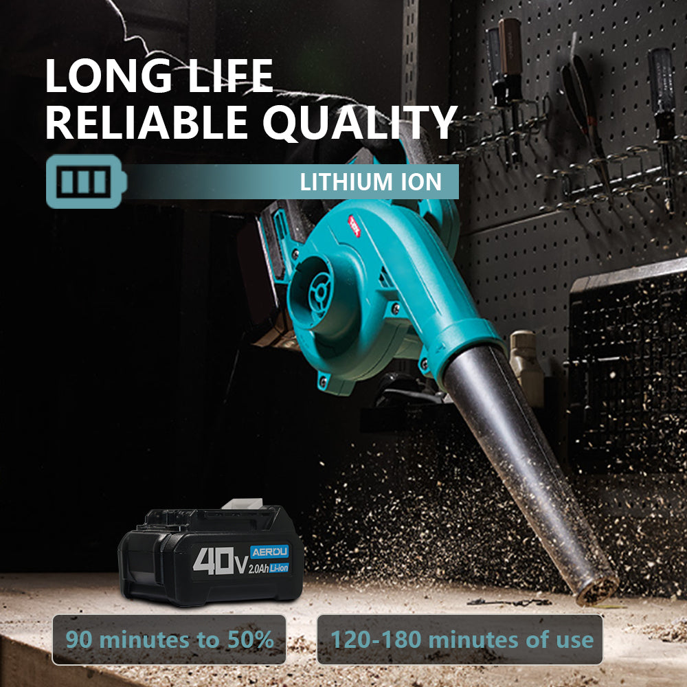 For Makita 10-Cell 40V 2.0A Battery – Long-Runtime Replacement for Makita 40V Tools, Worldwide Compatibility