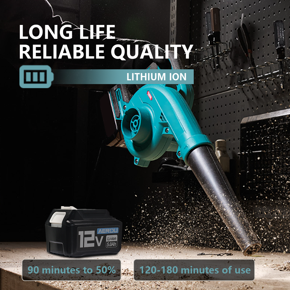 Power Tools Battery - Li-Ion, 12V, 5000 mAh, Ultra High Capacity Battery - Replacement for Makita BL1021B Battery