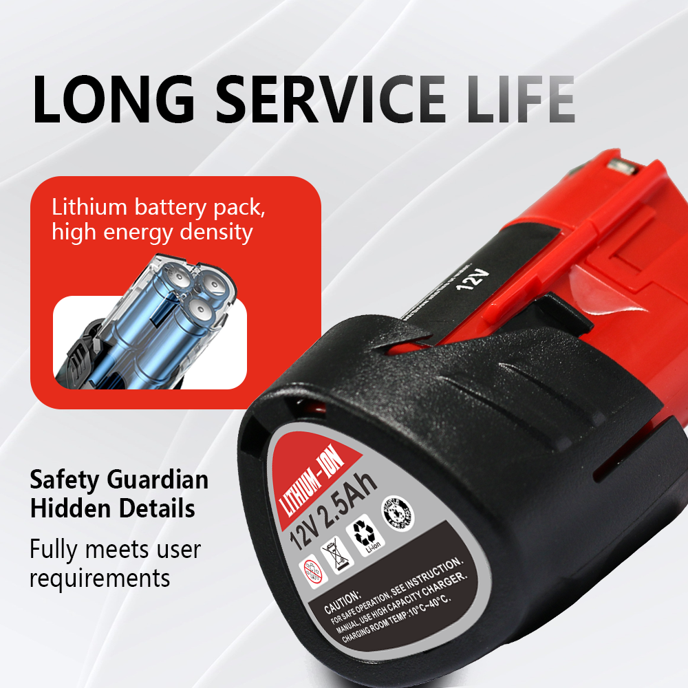 Replacement for Milwaukee 12V 3A Battery 12 Volt 48-11-2411 48-11-2420 48-11-2401 48-11-2402 48-11-2401 3.0Ah