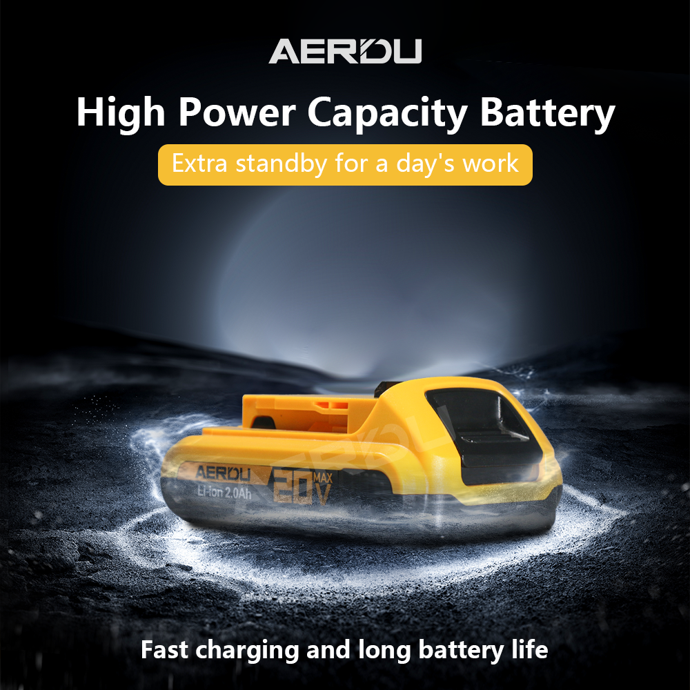 For DEWALT 20V 2.0A Lithium Battery Packs DCB203 DCB207 DCB201 DCB203 DCB207 DCB200 DCB200 DCB204