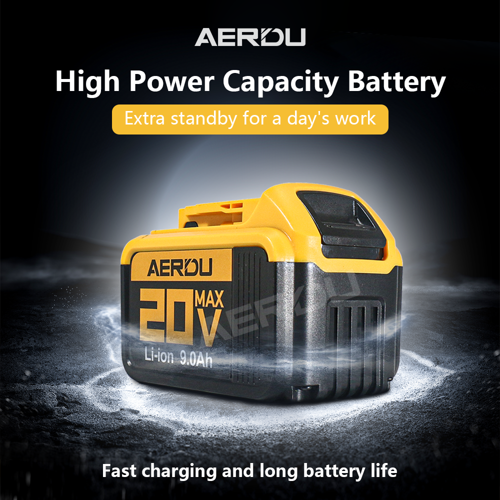9.0AH For DeWalt 20V Max XR Lithium DCB206 Battery DCB206-2 DCB205 DCB209 DCB204