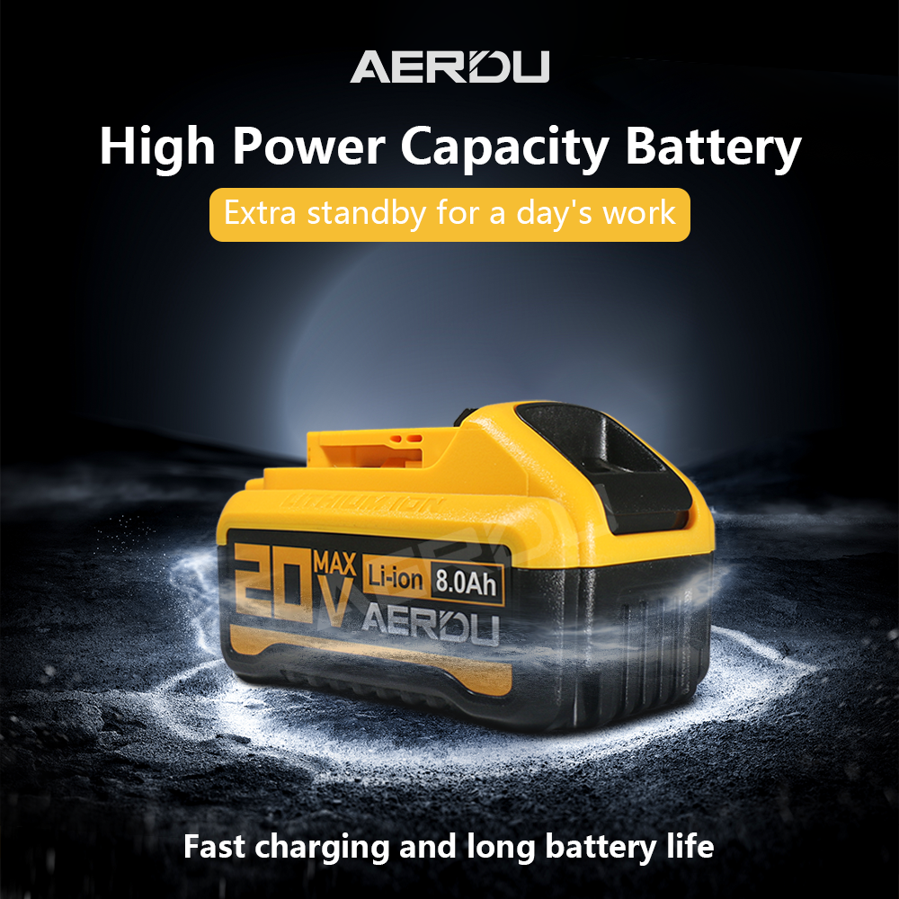 For Dewalt High Output 20V Battery 8.0Ah | Extreme Runtime
