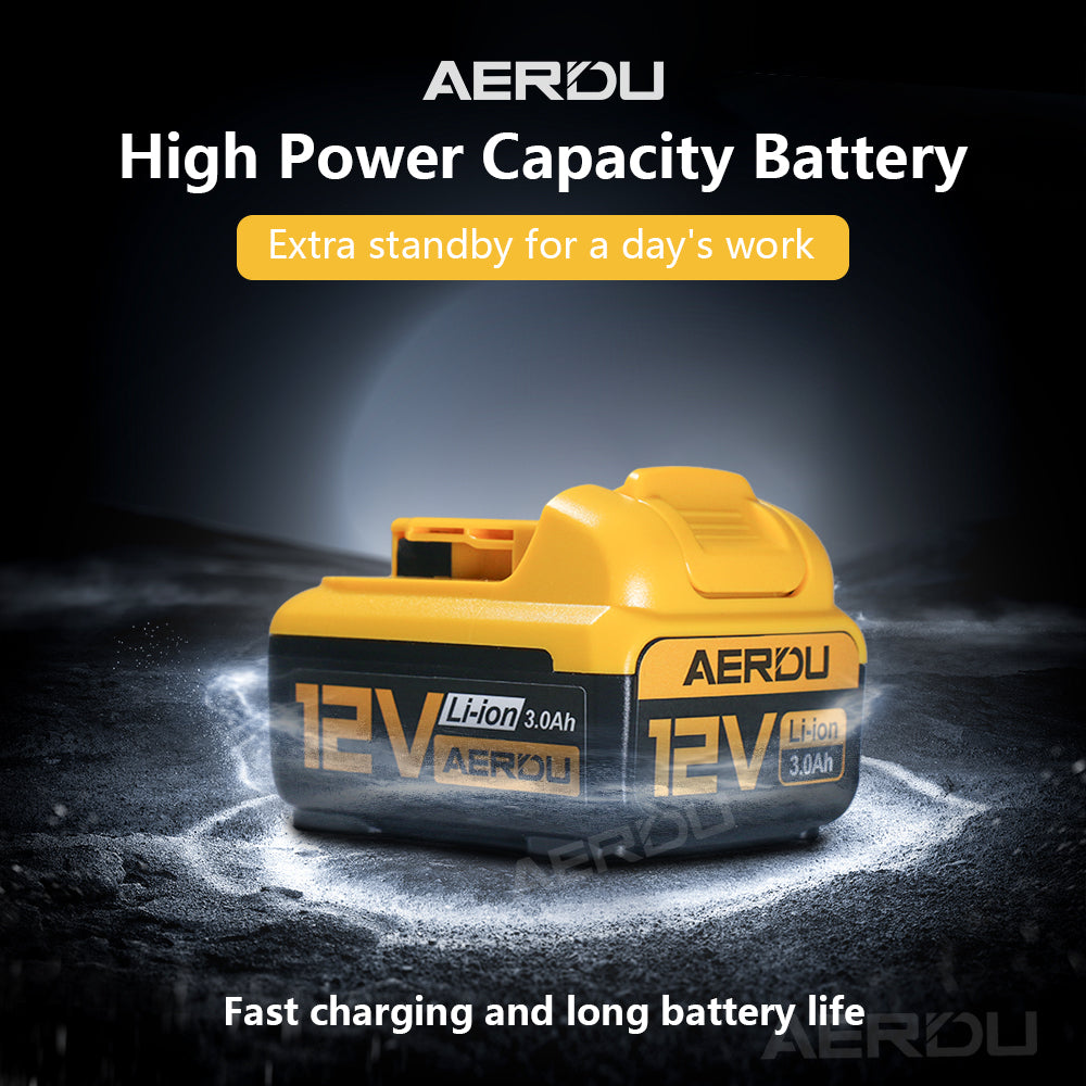 For Dewalt 12V 6-Cell 3.0A Battery – Compatible with Dewalt Drills/Screwdrivers, Global Compatibility