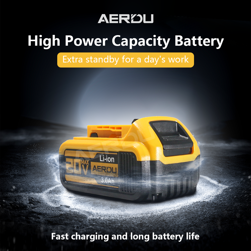 For Dewalt 18V 3.0A Battery with Type-C Port – Compatible with Drills/Impact Drivers, Global Use