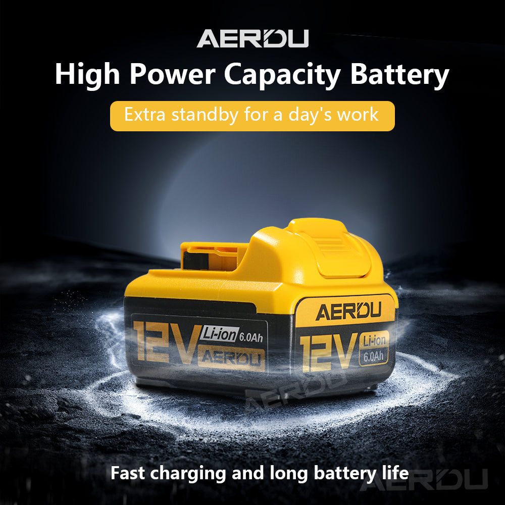 For Dewalt 12V 6-Cell 6.0A Battery – Max Power for Professional Precision Tools/Grinders, Global Voltage