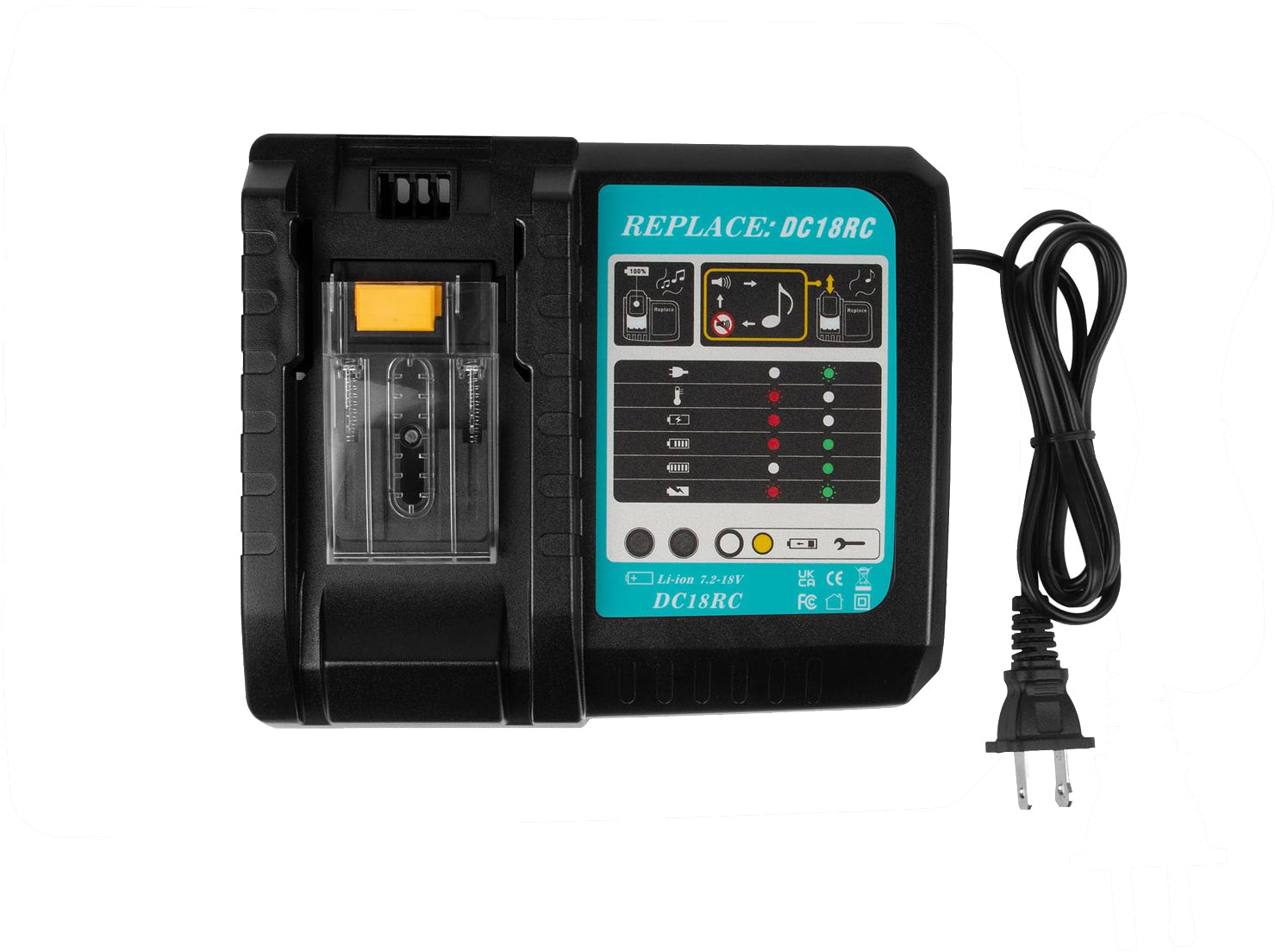 For Makita DC18RC EU 18V 3A Lithium-Ion Tool Battery Charger LXT BL1860 BL1850 BL1830 with display USB interface