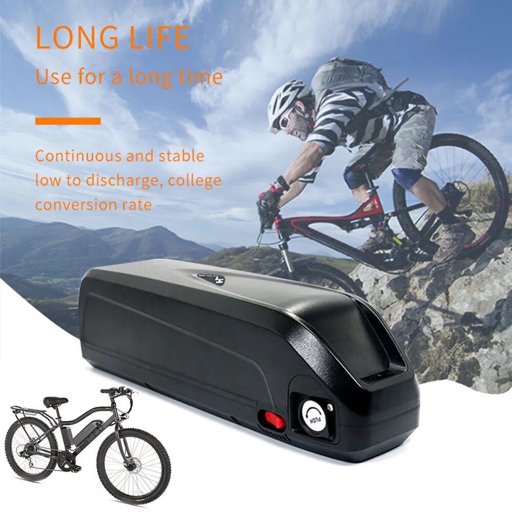 AERDU Electric Bike Battery Hailong 18650 Cells Pack 48V 10Ah 13Ah 16Ah 17.5Ah Powerful Bicycle Lithium Battery With 30A BMS