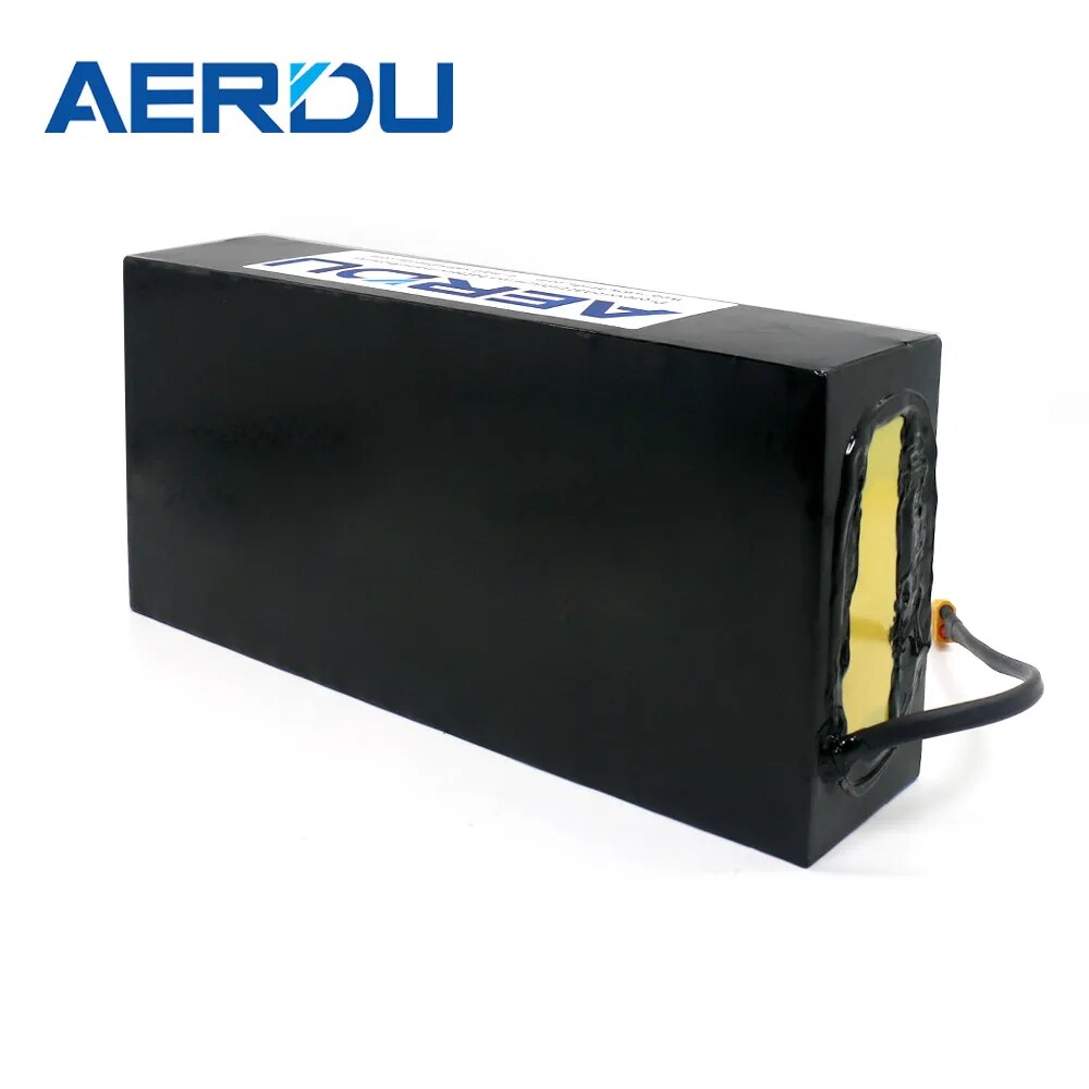 AERDU 36V Ebike Battery 48V 30A Balance BMS 18650 21700 Cell 20Ah 14Ah 10.4Ah Lithium Pack Battery For Electric Scooter Bicycle