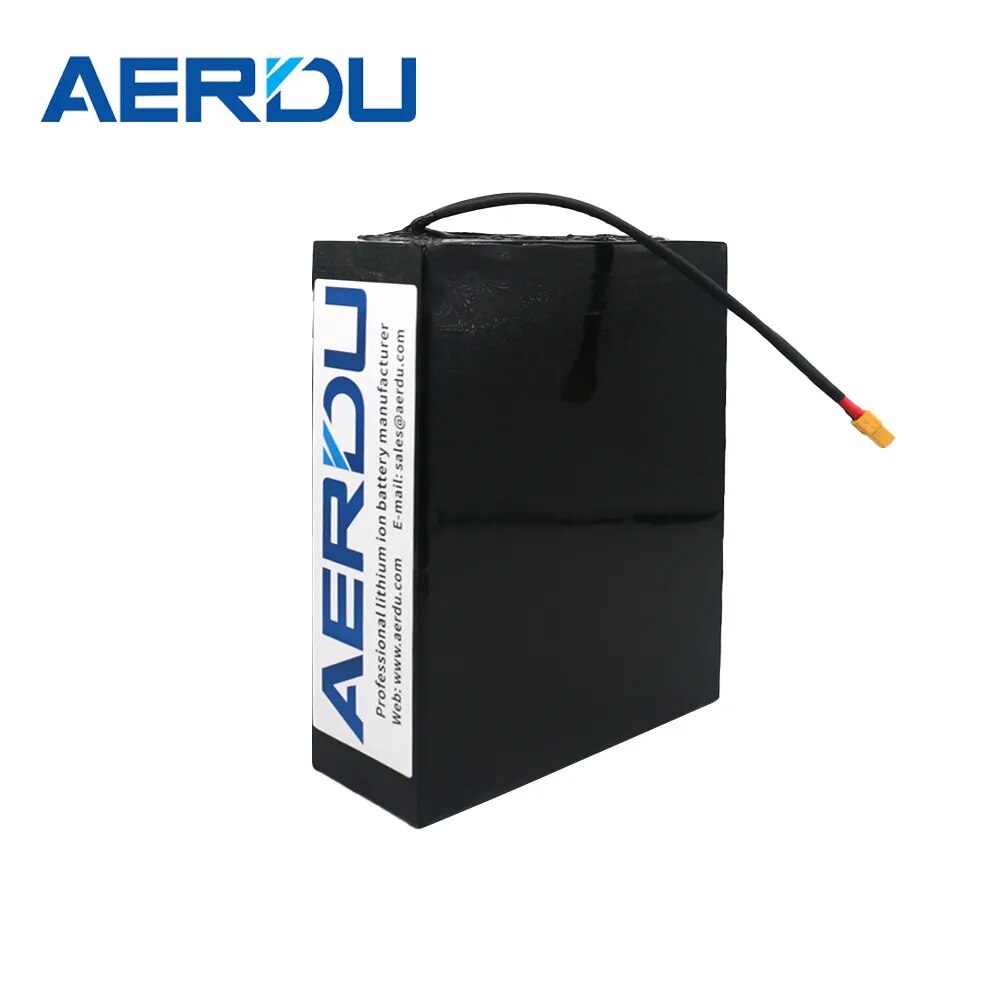 AERDU 48V 54.6V 20.8Ah 998Wh 18650 Li-ion Lithium Battery Pack for Electroc Bicyle Ebike Scoote Heelchair Golf cart With 30A BMS