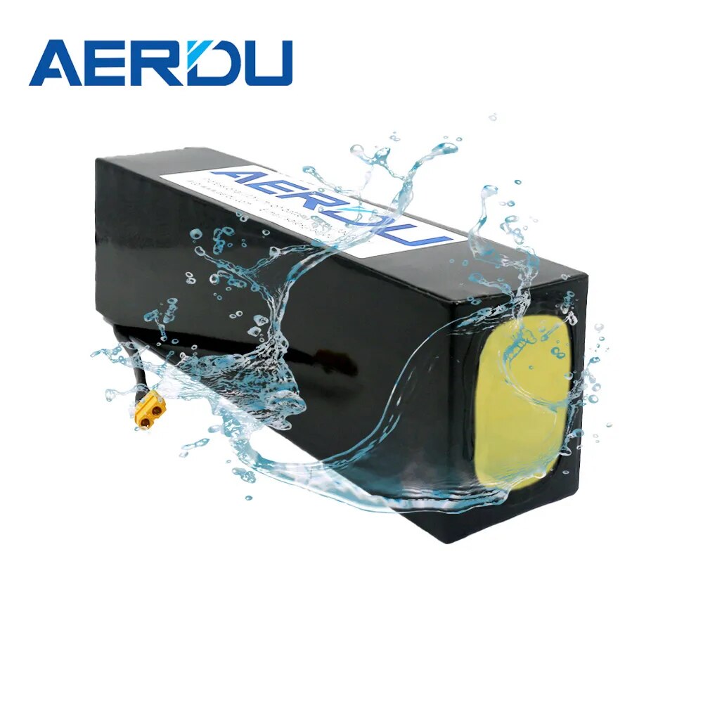 AERDU 36V Ebike Battery 48V 30A Balance BMS 18650 21700 Cell 20Ah 14Ah 10.4Ah Lithium Pack Battery For Electric Scooter Bicycle