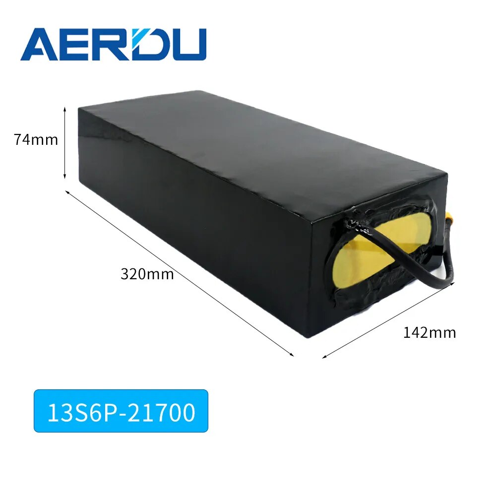 AERDU 36V 48V 20Ah 25Ah 30Ah 21700 5000mAh Battery Pack for Electric Bicycle Ebike Scooter Motor Wheelchair With 30A BMS 50E