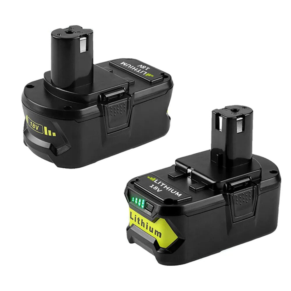 18V 6Ah For Ryobi Cordless Tool Battery RB18L25 P107 P108 P109 P102 P103 3Ah 4Ah 5Ah  For Ryobi 18V Replacement Lithium Battery
