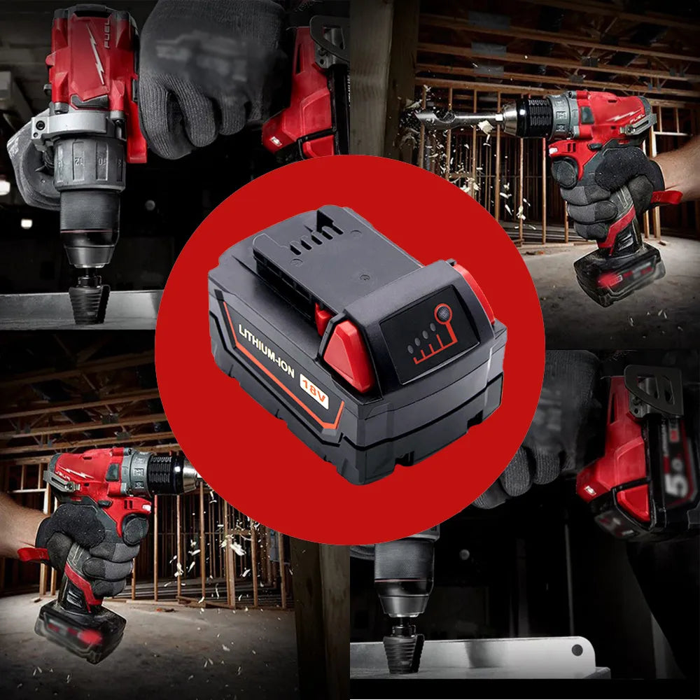 Original 18V 6.0Ah Replacement Lithium Ion Battery For Milwaukee M18 Power Tool Batteries 48-11-1815 48-11850 48-11860 Z50
