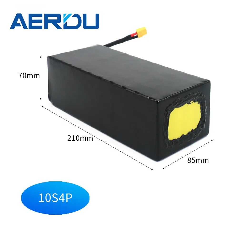 AERDU 36V 42V 20Ah 14Ah 12.8Ah 10.4Ah 8Ah 6Ah 18650 Rechargeable Lithium Battery for Electric bike Bicycle Scooter with BMS 30A